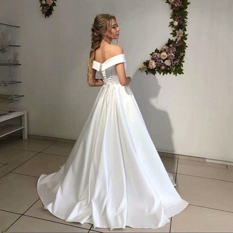 

2021 New Arrival Cetim As a Wedding Dress Robe Soiree*1087*bride to Be Dressed Party Out Shoulder G6GP, Same as the photos