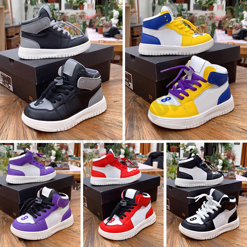 

infant baby boy toddler kids 1 High OG Basketball shoes Designer Toddler baskets enfants Sneakers trainers, Color 5