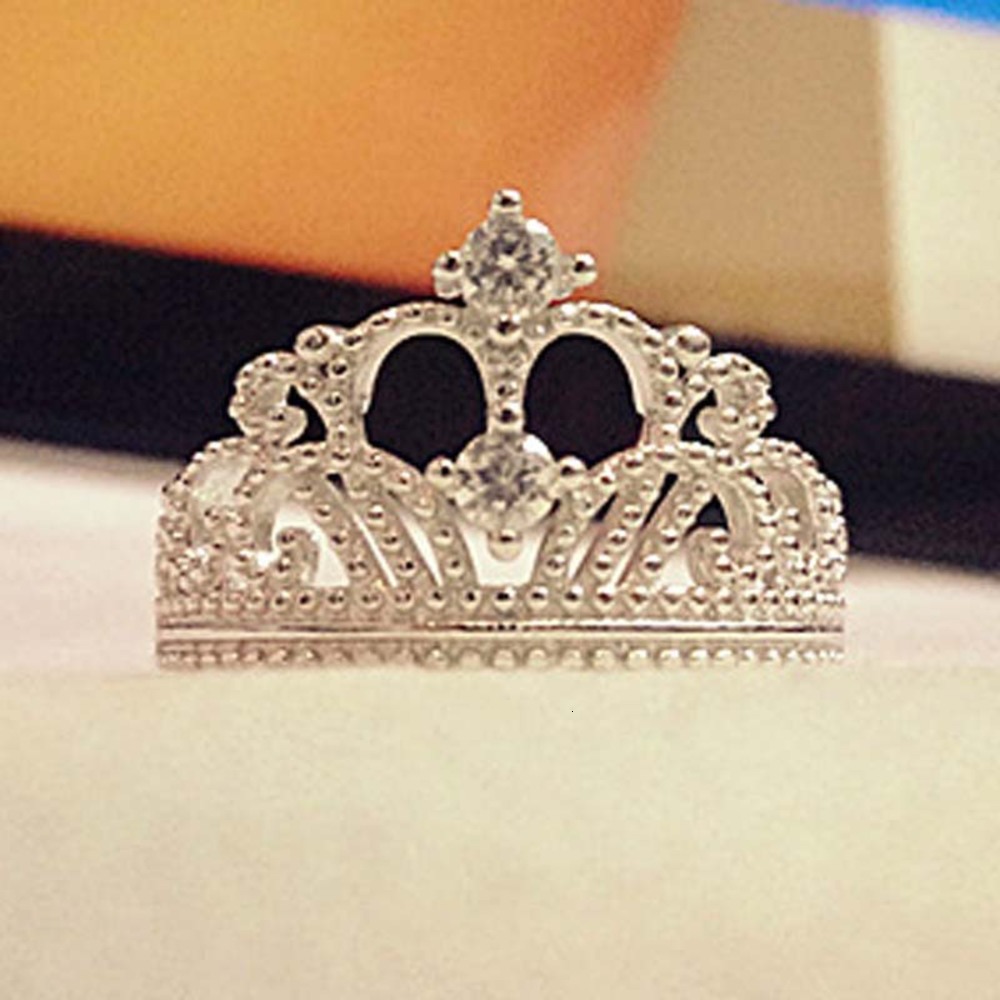 

Luxurys Designers Fashion Jz028 crown hollow open mouth fairy tale princess ring crown Baroque jewelry