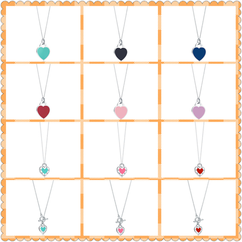 

Original Genuine 1:1 S925 Sterling Silver Heart-Shape Pendant Necklace Women Western Style Jewelry Holiday Gift Q0531