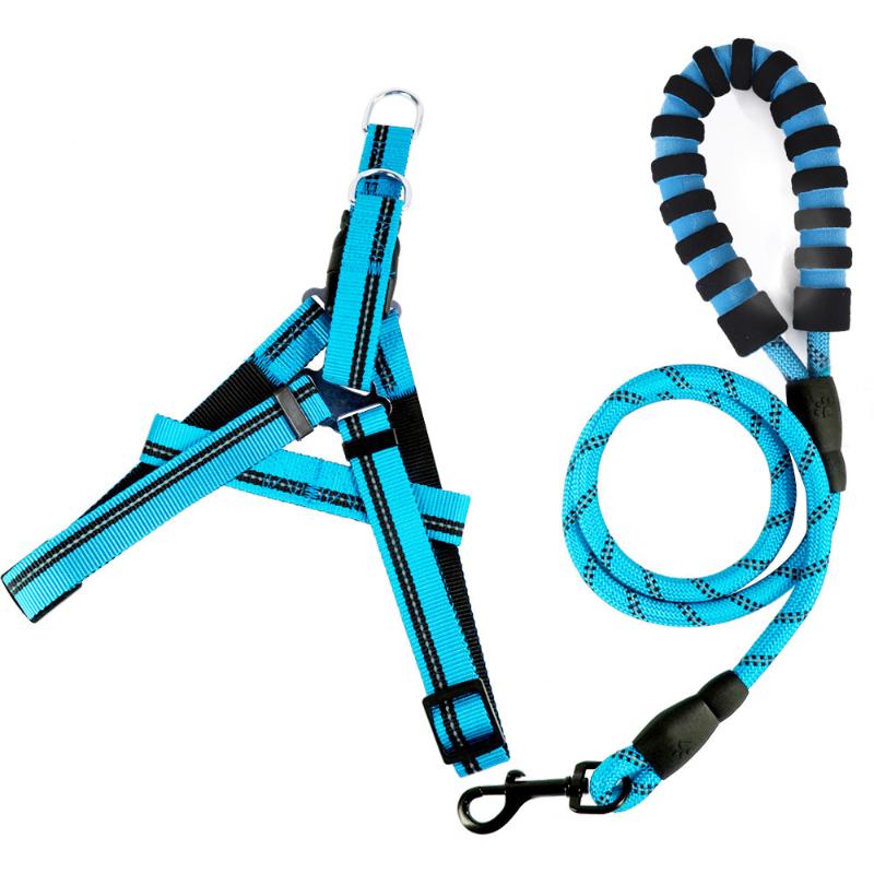 

Pet Cat Dog Harness With Dog Leash Nylon Adjustable Puppy Harness Belt Firm and Leash Set Pet Products