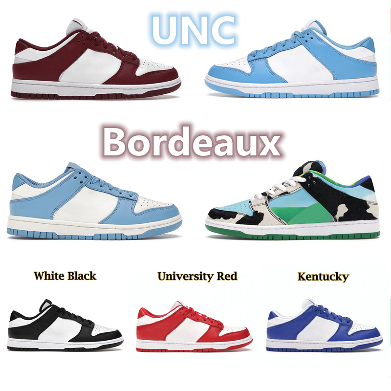 

2022 Newest Bordeaux UNC Platform Running Shoes coast Chunky black white Cactus University Red Kentucky Goldenrod pink Low men women sneakers, Customize