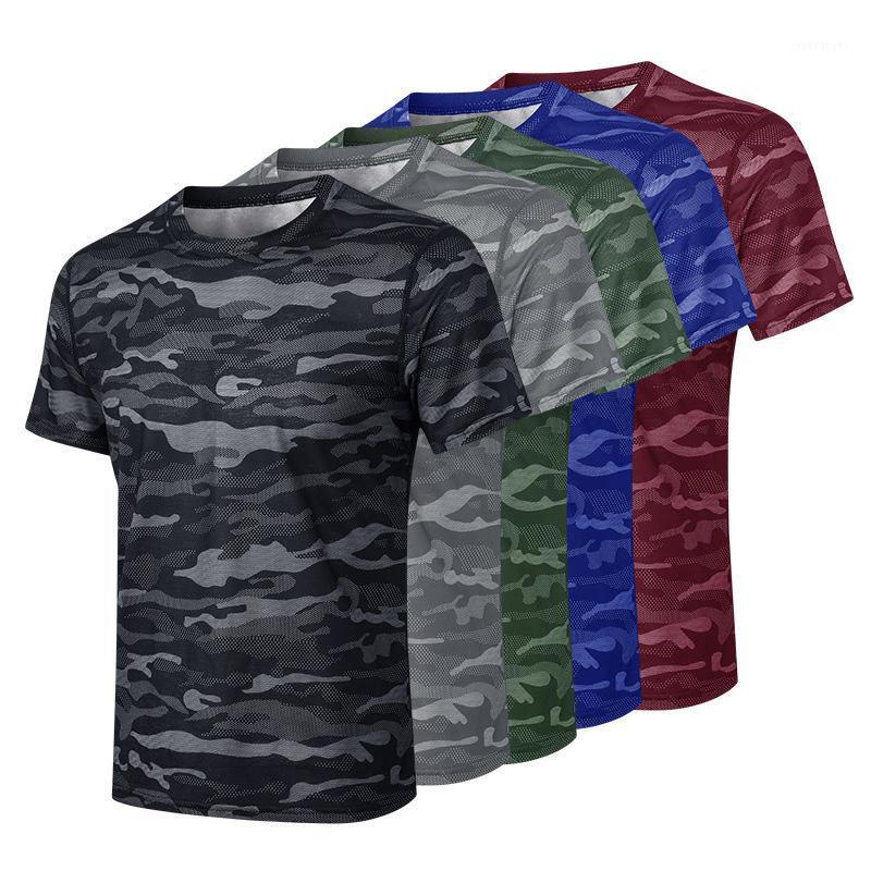 

Men Compression Camo Running t-Shirts Tight Quick Dry Sport Shirts Rashguard Tops Tee Fitness Gym Soccer Shirts1, Black