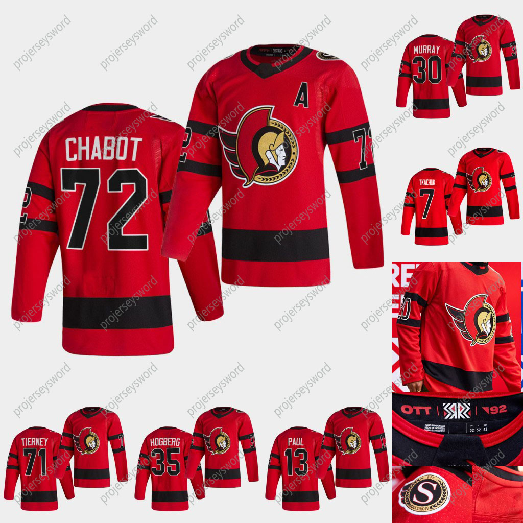 

Ottawa Senators Thomas Chabot 2020-21 Reverse Retro Hockey Jersey Tim Stützle Brady Tkachuk Craig Anderson Anders Nilsson Christian Wolanin Hockey Jerseys, Womens red 2 s-xxl