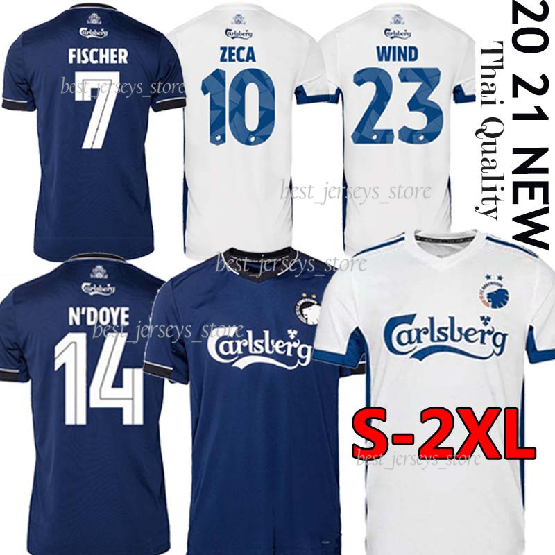 

2020 2021 FC Denmark Copen Soccer Jerseys hagen ZECA FISCHER SKOV DARAMY Men Kits football shirts S-2XL uniform, Home