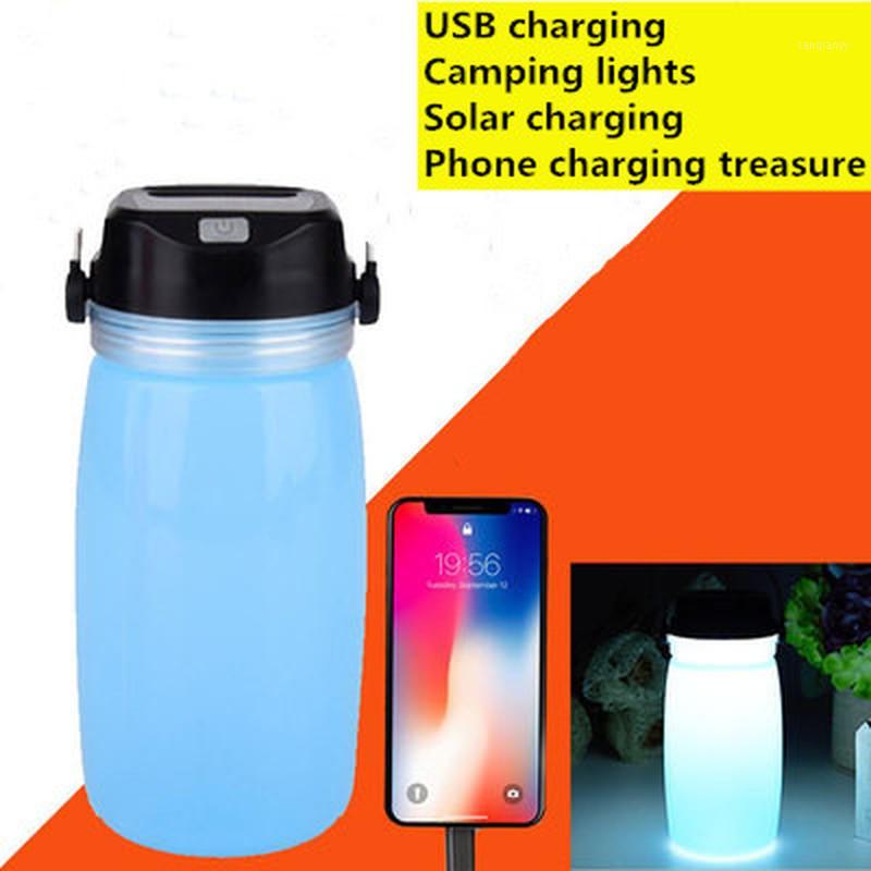 

Solar Rechargeable Drift Bottle Water Cup Light LED Outdoor Portable Silicone Camping Light Charging Po Emergency Tent1