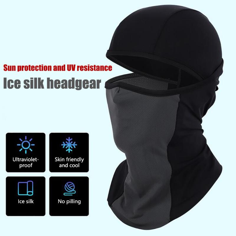 

Black Full Face Masks Unisex Windproof Breathable Neck Gaiter Face Cover Mask Bandana Balaclava Scarf Headband Decoration