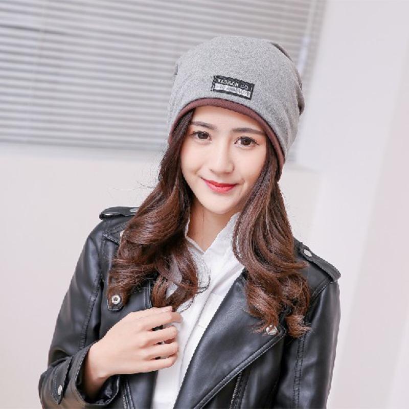 

Women's Winter Hat Cap Male and Female Autumn & Winter Multi-functional Two-color Side Hood Double Ear Protection Warm Pee Caps, Black