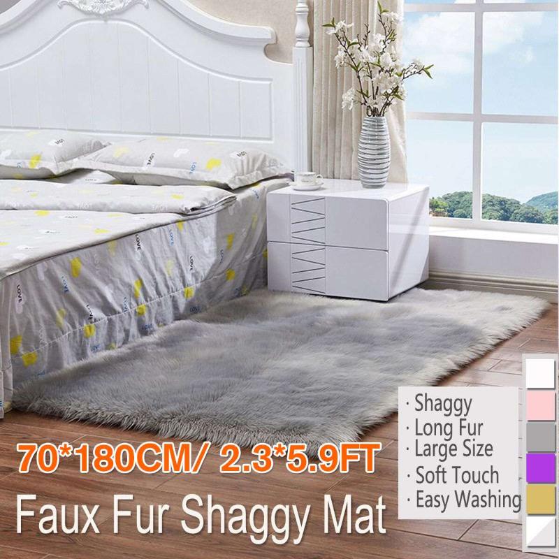 

70x180cm Carpet for Living Room Fluffy Rug Thick Bed Room Carpets Anti-slip Floor Gray Soft Rugs Tie Dyeing Velvet Kids Mat, Pink