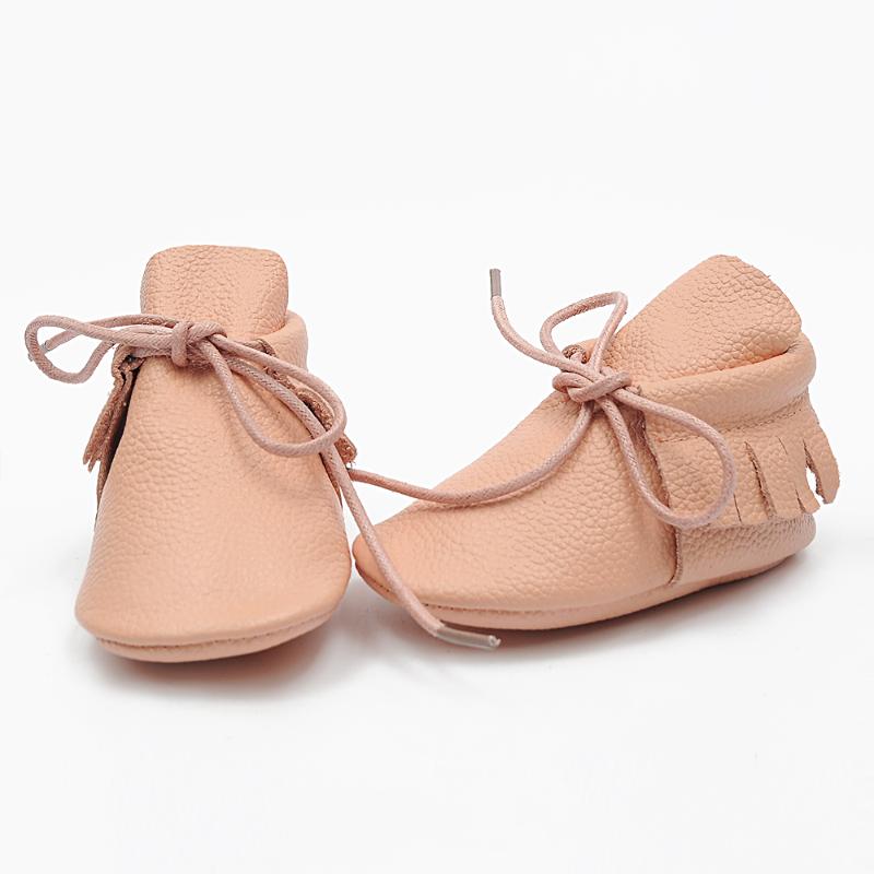 

Genuine Leather Baby shoes Leopard print Baby Girls Soft shoes Horse hair Boys First walkers Lace moccasins, Photo color