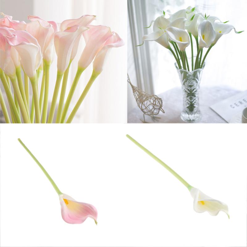 

Artificial Plastic Calla Lily Flowers for Home Garden Wedding Decoration, Pink