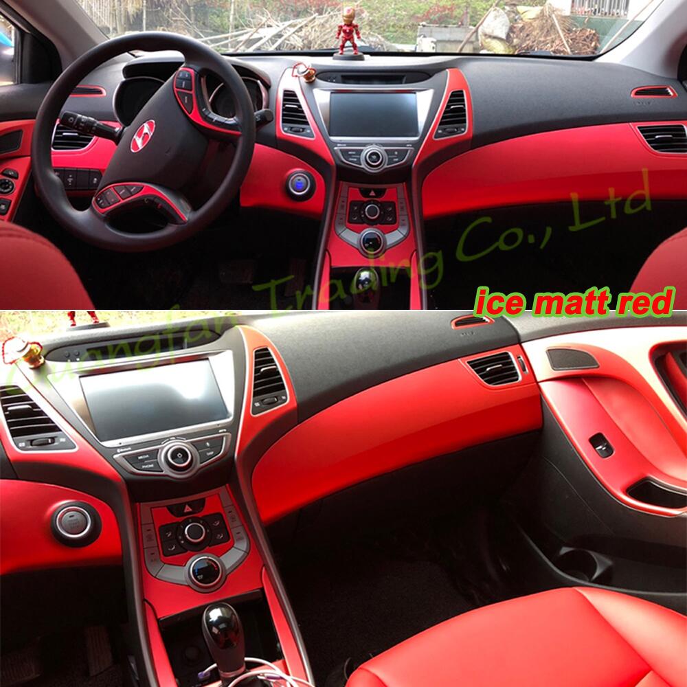 

Interior Central Control Panel Door Handle 3D 5D Carbon Fiber Stickers Colour Decals Car-styling Cover Products Accessories For Hyundai Elantra MD Year 2012-2016, Style a---lhd