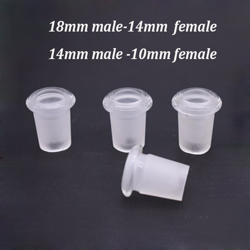 

Downstem Reducer Extension Adapter Connector 18.8mm male to 14.5 female 14mm male to10mm female glass adapters for dab rig bong