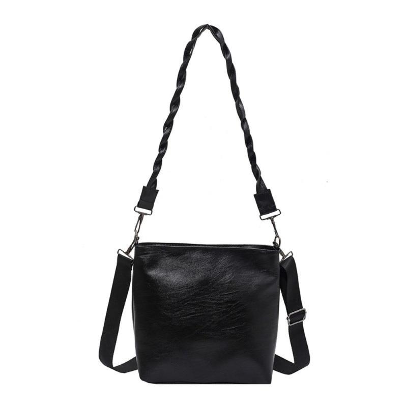 

Women's Fashion PU Leather Trend All-match Shoulder Bag Square Messenger Crossbody Bag Mini Handbag Satchels, Black