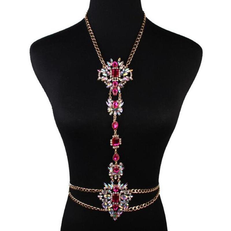 

Chokers DiLiCa Fashion Women's Cross Chain Jewelry Accessories Vintage Crystal Flower Statement Necklace Female Bikini