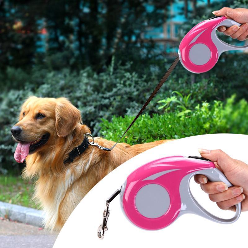 

5M Polyester Automatic Pet Dog Leash Retractable Flexible Dog Puppy Traction Rope Pet Collars Leash For Small Medium Dogs1
