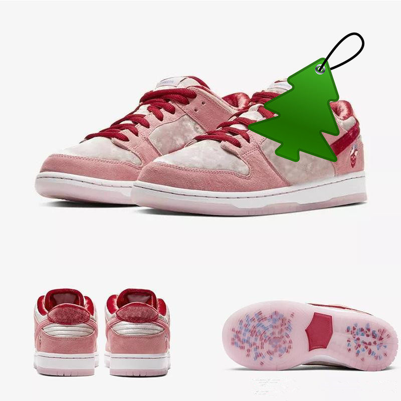 

2022 New Strange Love X Sb Low Pink Chaussures Outdoor Running Shoes Low Pro Freddy Kruege Cactus Jack Trainers Sneakers With Box W, Strangelove pink