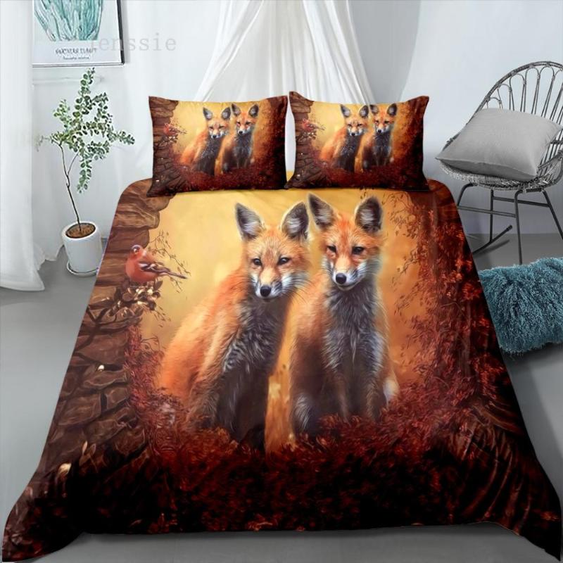 

Bedding Set Animal 2/3pcs Family Set Include Duvet Cover Pillowcase Kids Bedroom Decoration Bed Linings, As picture