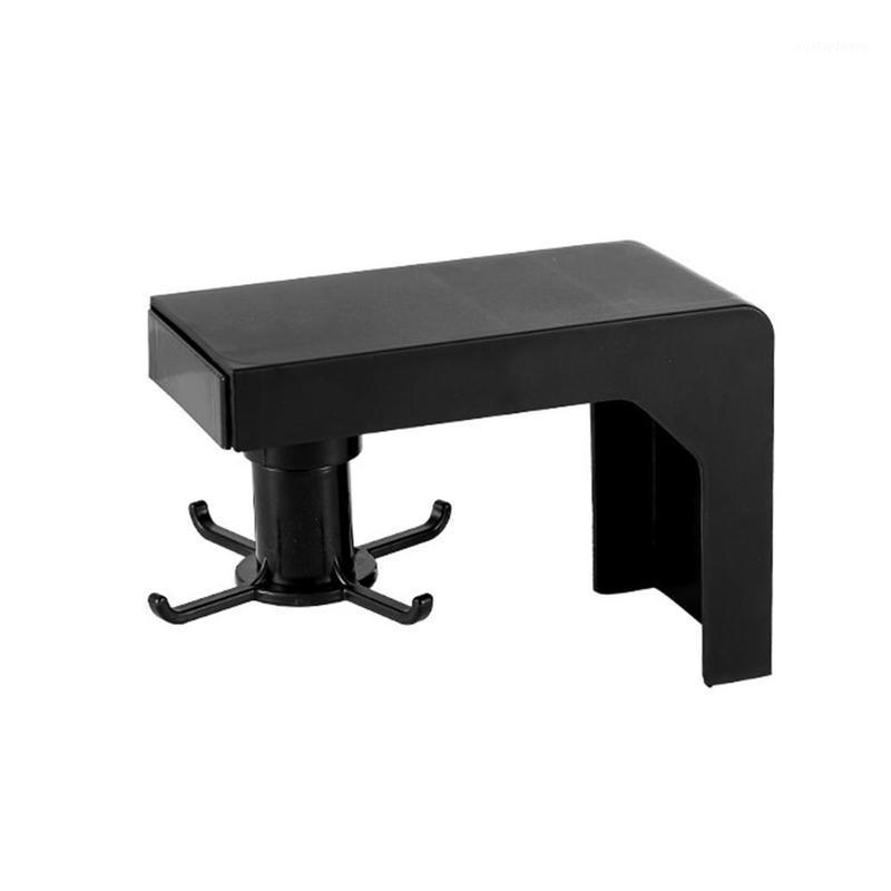 

Household Simple Non-perforated Plastic Abs Kitchen Racks Multifunctional Rotating Retractable Bathroom Wall Seamless Hook1