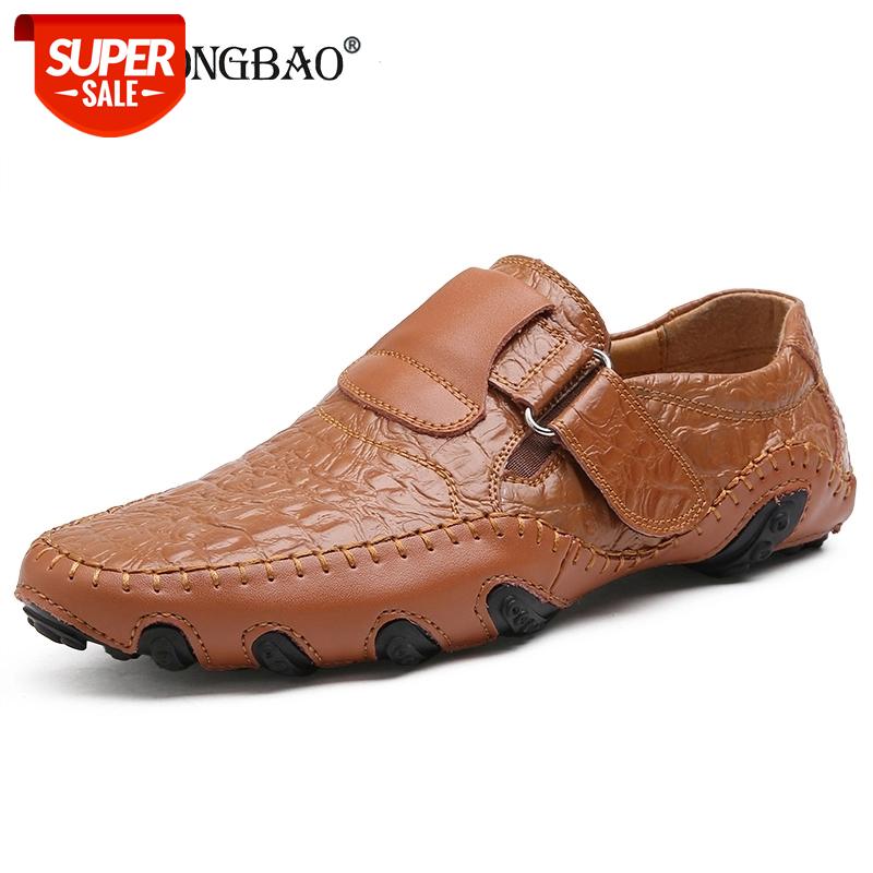 

Brand New Spring Autumn Hot Sale Leather Shoes Men Casual Moccasins Non-slip Flat Shoes Breathable Male Loafers Big Sizes 38-48 #yV9U, Black