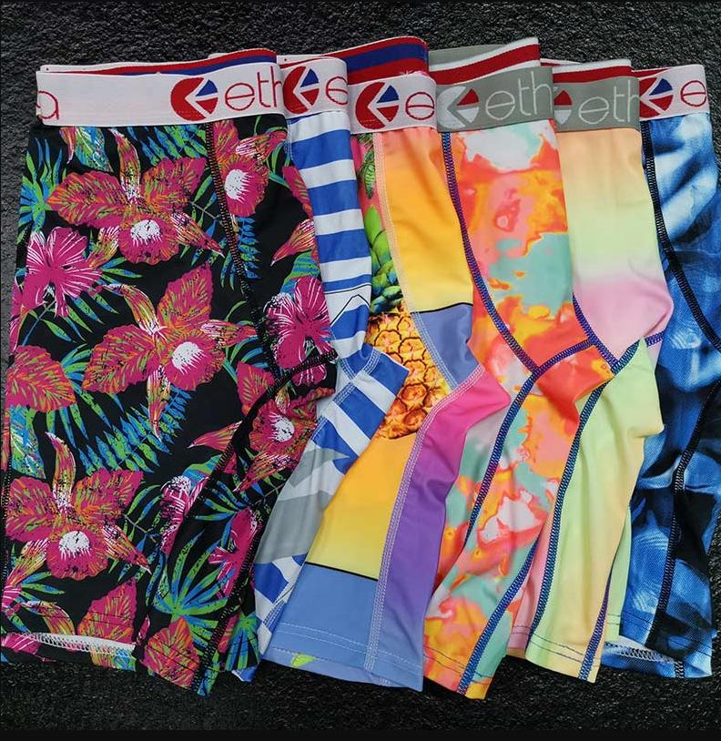 

Color Random Ethika Mens boxer underwear Random styles sports hip hop rock excise underwear skateboard street fashion quick dry in stock8468