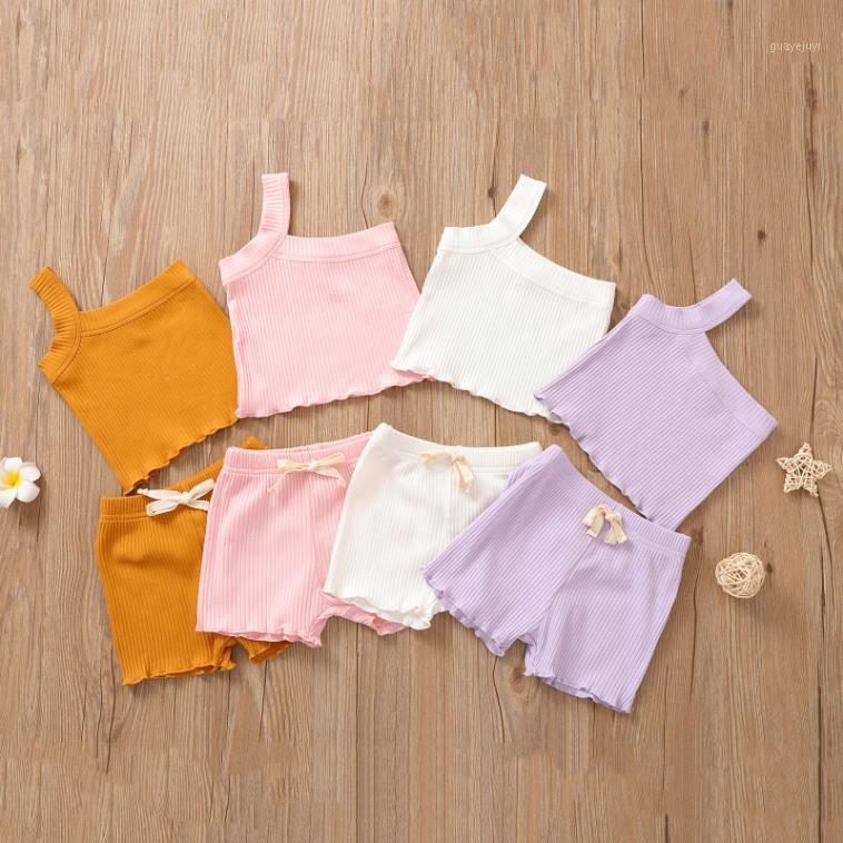 

Toddler Baby Girls Fashion Suit ,One Shoulder Sleeve Vetical Striped Top and Short Outfits Casual Set 0-18months1, Pink