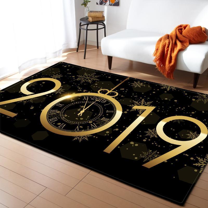 

European New Year 2020 carpet bedroom floor mat pattern size custom modern fashion home decoration area rug for living room1