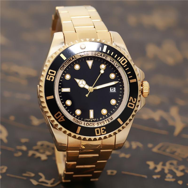

2019 Famous design Fashion Men Watch Gold silver Stainless steel High Quality Male Quartz watches Man Date Wristwatch business classil clock