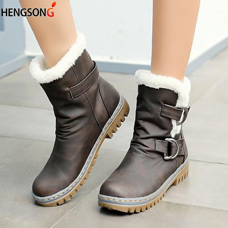

Fashion Platfrom Winter Boots Women Snow Boots Flat Heels Winter Shoes Warm Fur Boot For Women 2020 Autumn Women's Shoes1, Beige