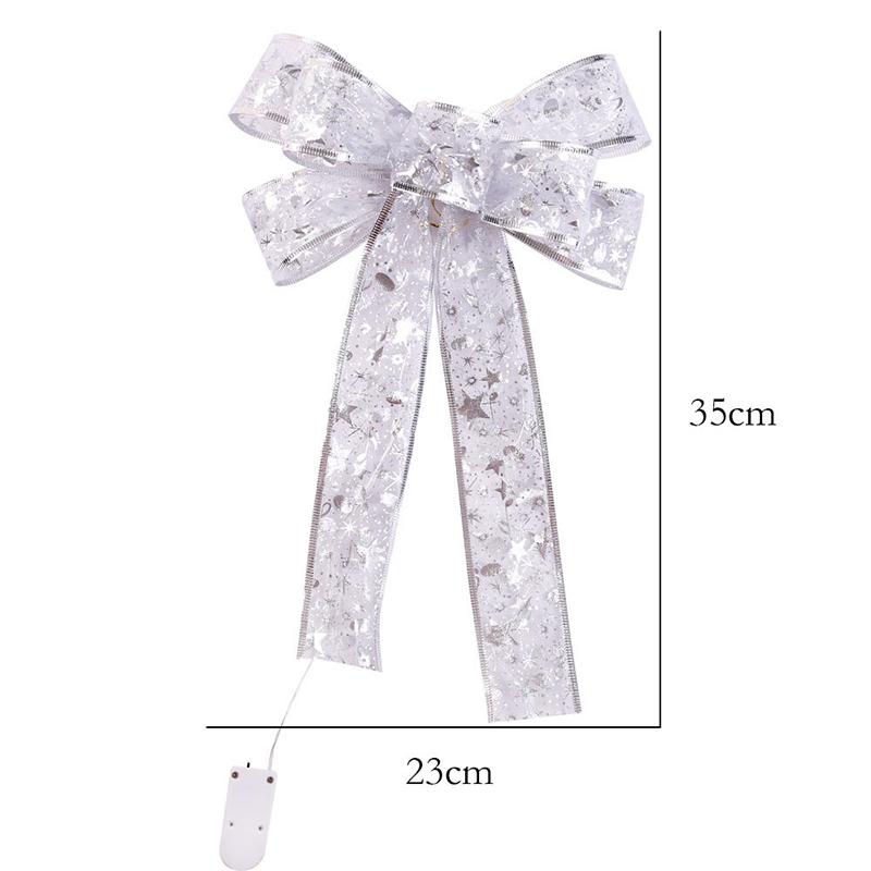 

Christmas Deoration Led Light Large Bowknot for Christmas Tree XH8Z