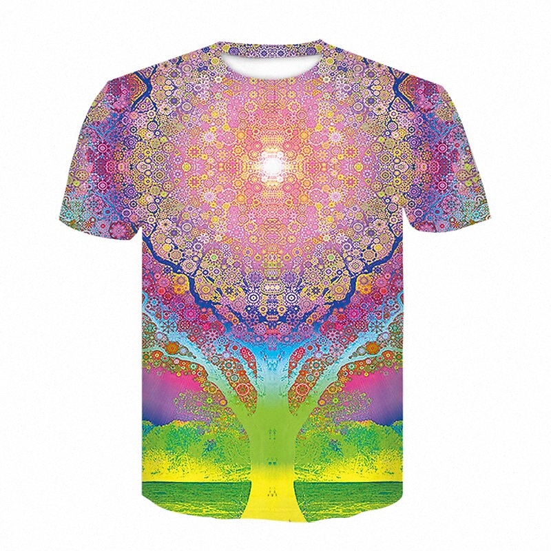 Men's T shirt 3D Print 3D Crew Neck Casual Daily Rivet Mesh Short Sleeve Tops Blue Purple Pink / Summer 09nx#