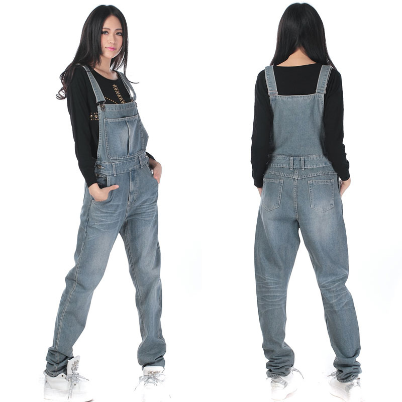 

2020 New Big Ladies Denim Bib Suspenders Released Spring Korean Version of Overalls Women's Pants Size Xs-5xl K8sk, 8211