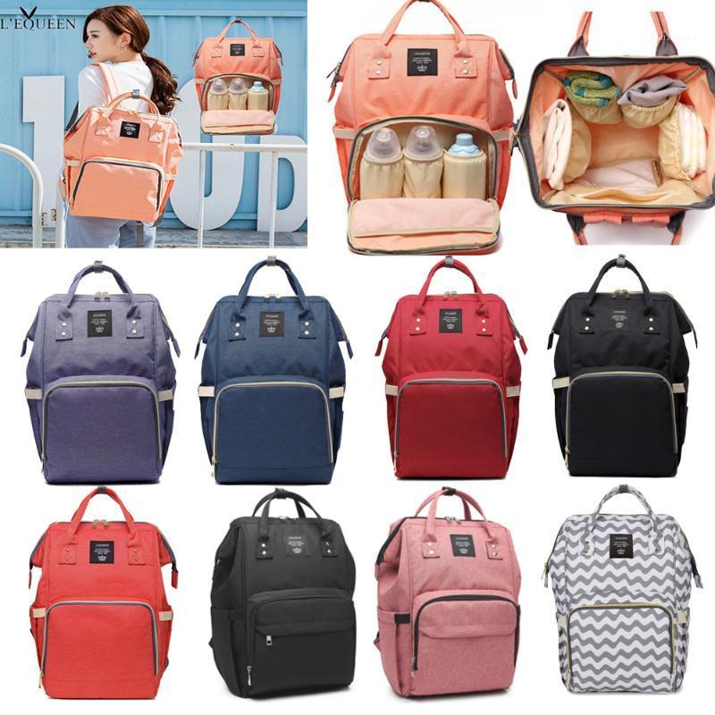 

Lequeen Mummy Maternity Nappy Bag Large Capacity Fashion diaper bags Travel Backpack Nursing Bag for Baby Waterproof Mom bags1, Black