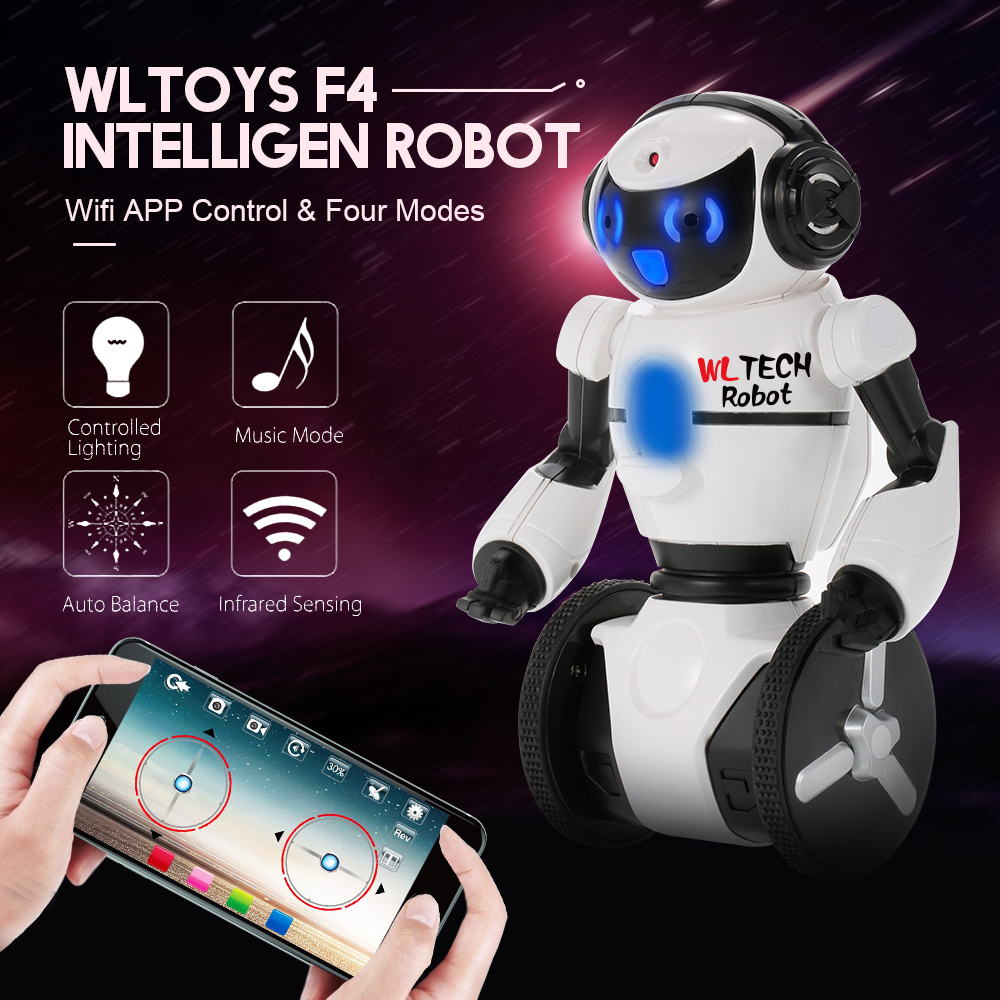 Way robots. Робот WL Toys f4 с Wi-Fi камерой. Белый робот WL Toys f4. Робот - f4 (FPV, WIFI app). Датчики робота.