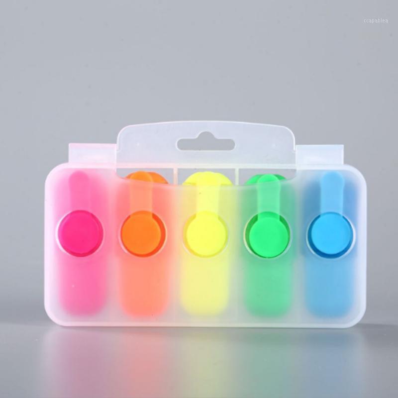 

5/6Pc Creative Cartoon Mini Cute Candy Highlighter Hand Account Drawing Pen Marcador Child Gift Office&School Supplies Wholesale1