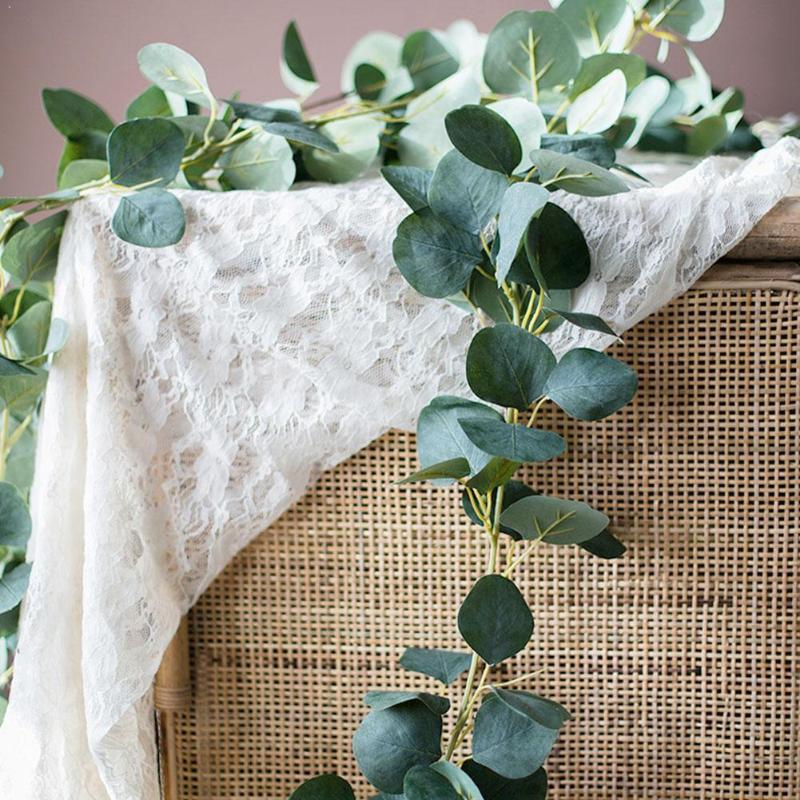 

Eucalyptus Garland Artificial Eucalyptus Rattan Wedding Rattan Garland Hanging Vines Decoration Green C1N0, Green 100pcs