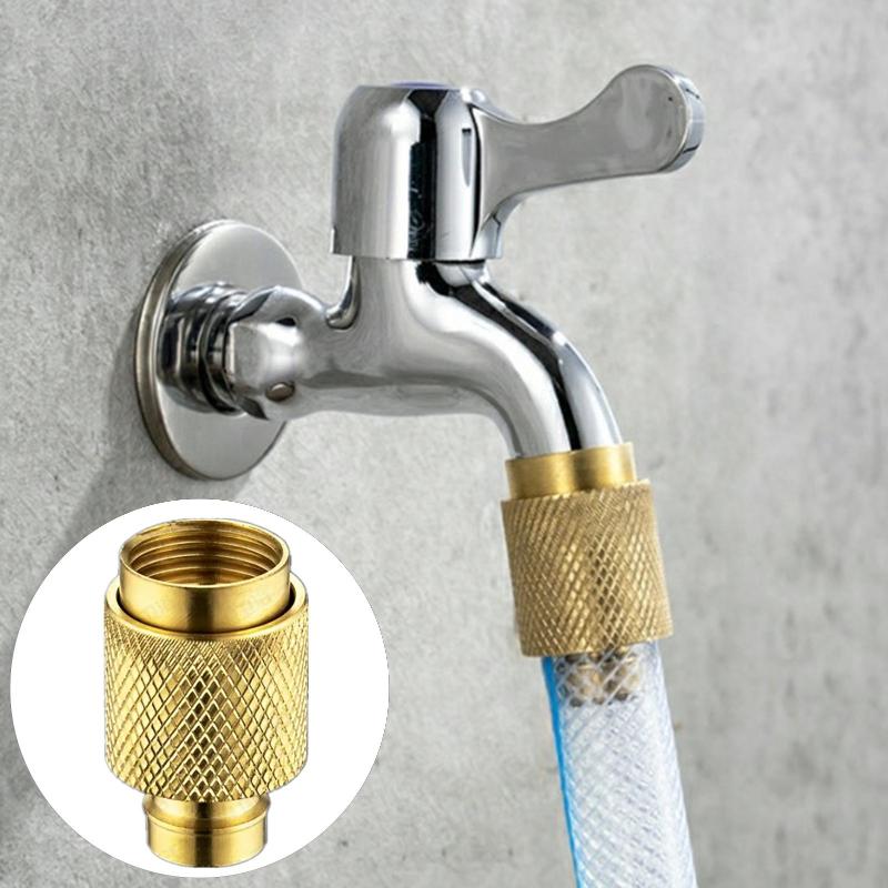 

1/2inch Brass Faucet Adapter Kitchen Water Tap Hose Adapter Tube Joint Fittings Quick Connector Garden Watering Tools