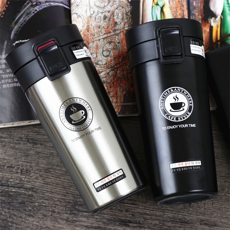 

ZOOOBE Thermos Coffee Mug Double Wall Stainless Steel Tumbler Vacuum Flask bottle thermo Tea mug Travel thermos mug Thermocup 201118