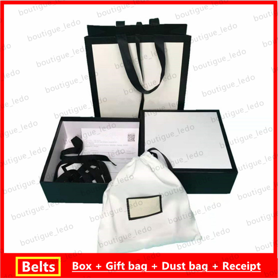 

Fashion high-end classic style fashion belt gift box gift bag receipt complete box with logo gift best fashion configuration, Silver