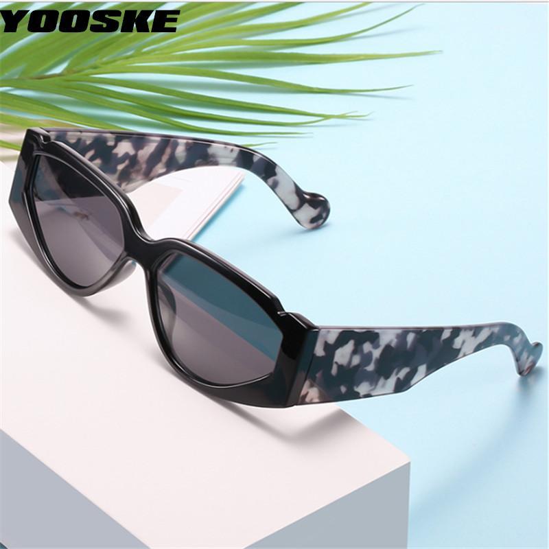 

YOOSKE Printed leg Vintage Sunglasses Women Men Trend Cat Eye Sun Glasses Female Fashion Hip Hop 90s Eyeglasses Shades UV4001