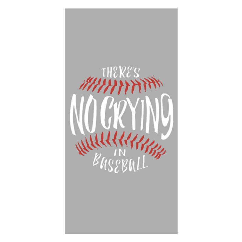 

Towel Cool There's No Crying In Baseball Face Shower Towels Men Sport Bath Lightweight Beach Travel Dad Gifts