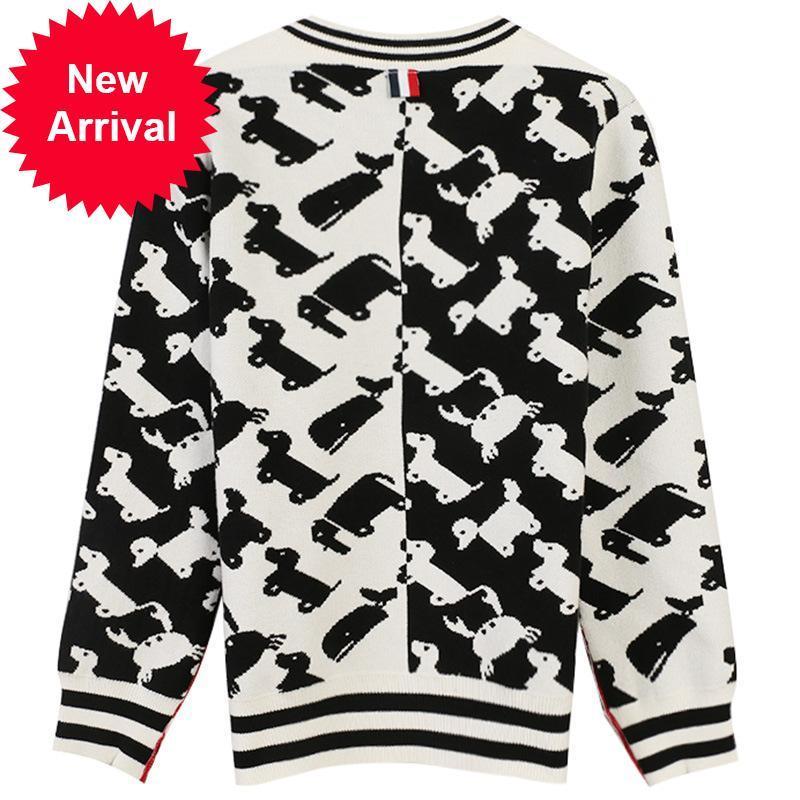 

New Design 2021 of the Brand Dressed in Winter Women Autumn Long-sleeved Puppy Embroidered Dog O-neck Shirt Black Top White Male HOMT, Beige