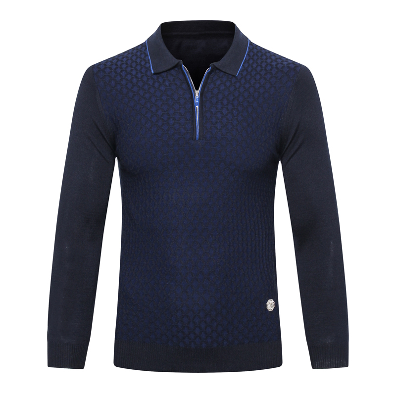 Billionaire Sweater wool men's 2021 new zipper fashion warm high quality Comfortable embroidery big size M-5XL free shipping