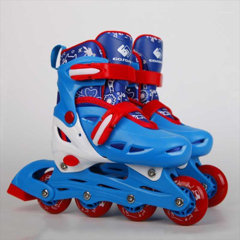 

High Quality Children's Roller Skates Inline Wheels Adjustable Size Roller Skates Best Selling Fashion Simple Style1, Blue