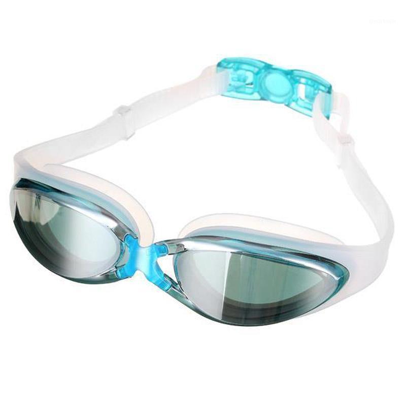 

Unisex Electroplating UV Waterproof Anti fog Swimwear Eyewear Swim Diving Water Glasses Gafas Adjustable Swimming Goggles1