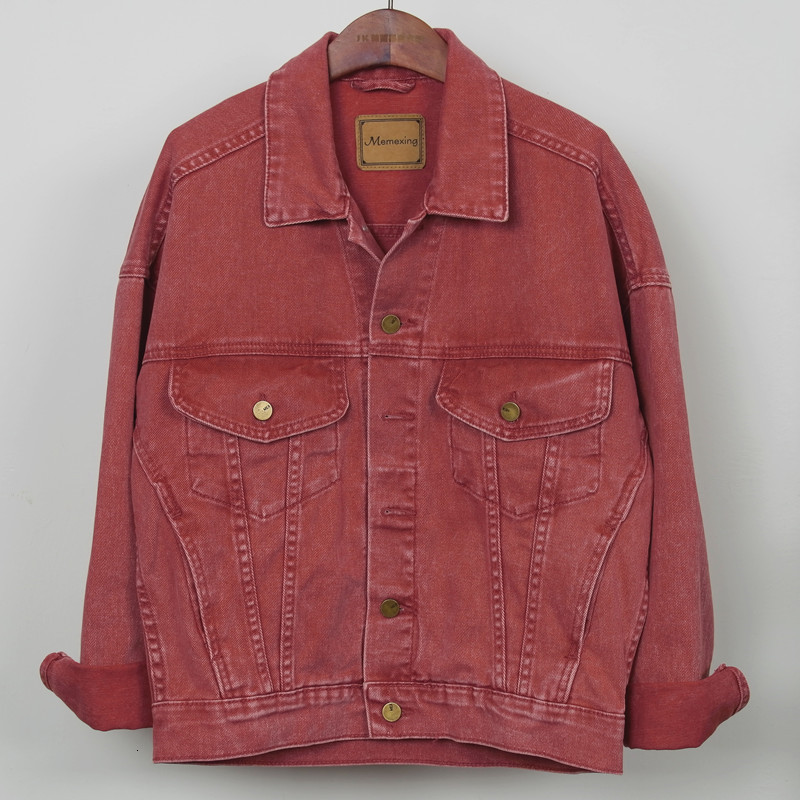 

2021 New harajuku Spring denim jacket big vintage purple jeans women' jackets Basic casual ladies coat streetwear