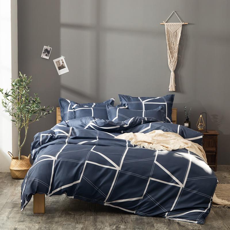 

Modern Geometric Lines Bedding Sets Duvet Cover Set 2/3pcs Bed Set Twin Double Queen King Quilt Cover (No Sheet No Filling), 01