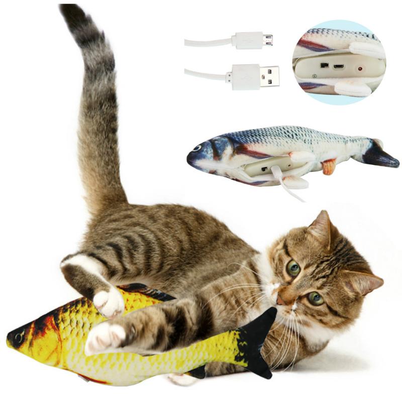 

Electronic Cat Toy 3D Fish Electric Simulation Fish Toys for Cats Pet Playing Toy cat supplies juguetes para gatos