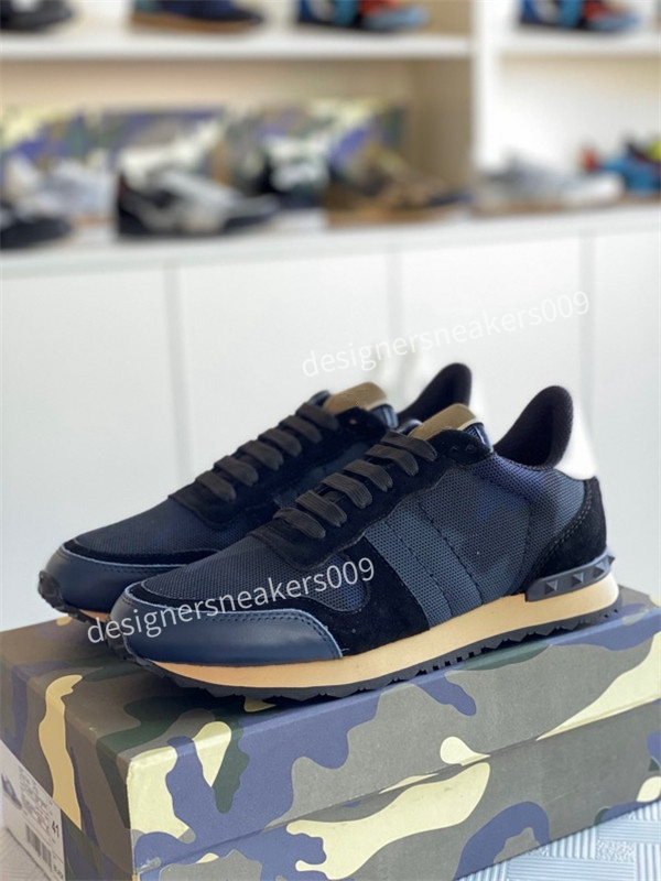 

2021 High Quality Camouflage Sneaker Womens Mens Rivet Shoes Studded Flats Mesh Camo Suede Leather Casual Trainers Shoe Dress Shoes, 03