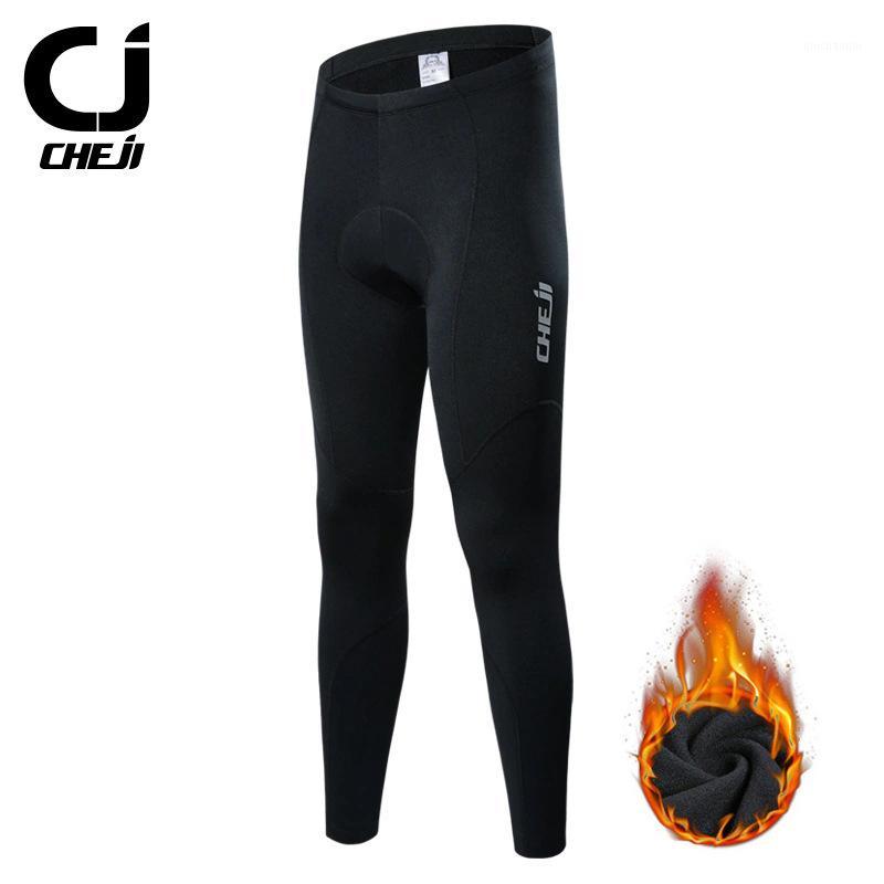 

Autumn Winter Men' Cycling Pants Fleece Thermal Windproof Breathable Elastic Riding Trousers Mountain Road Bike Pants Trousers1, Black